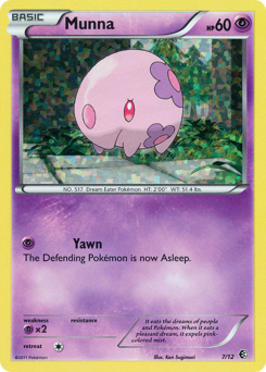 Munna - McDonald's Collection 2011 - #7 - Pokemon TCG card