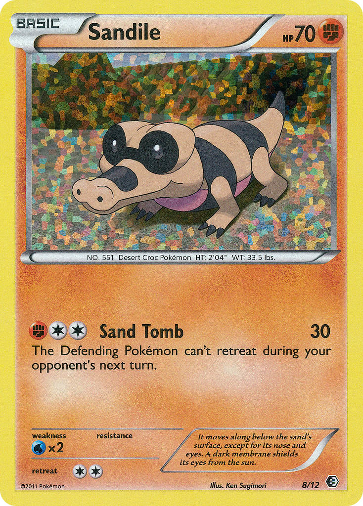Sandile - McDonald's Collection 2011 - #8 - Pokemon TCG card