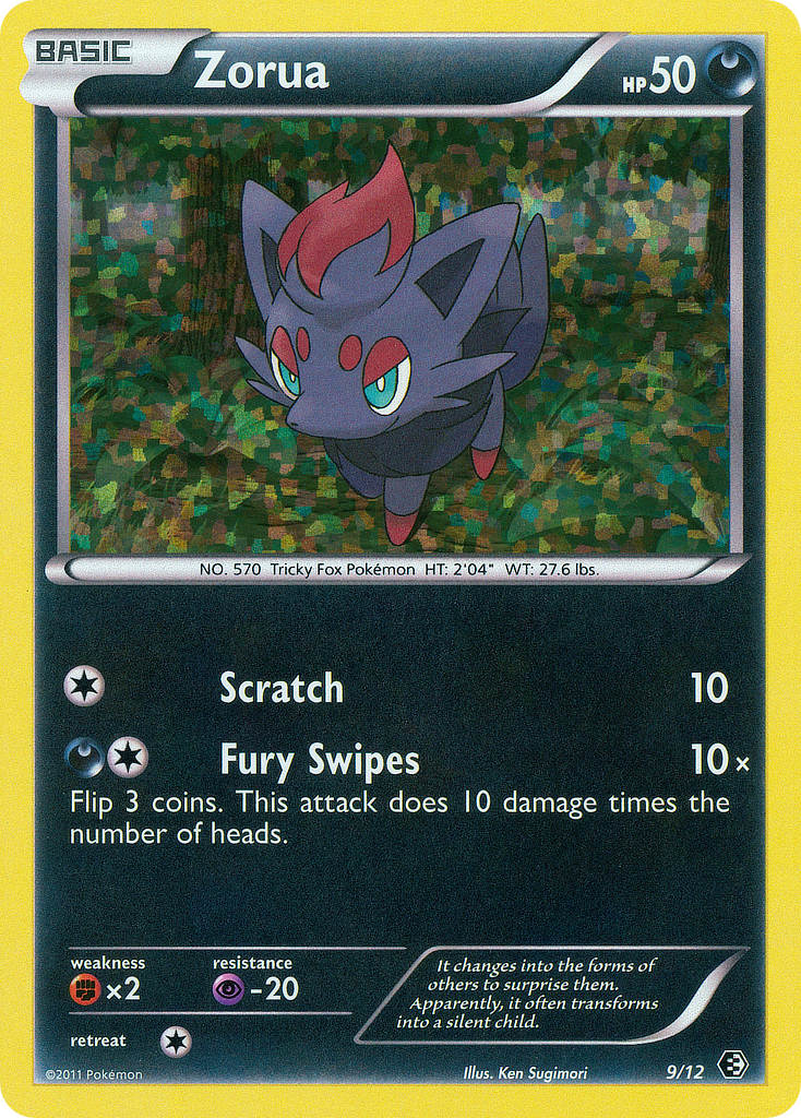Zorua - McDonald's Collection 2011 - #9 - Pokemon TCG card
