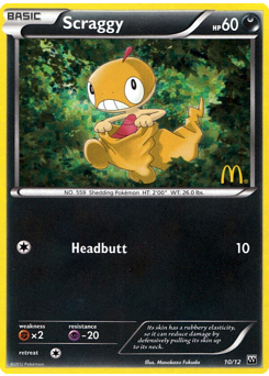 Scraggy - McDonald's Collection 2012 - #10 - Pokemon TCG card