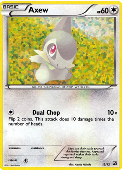 Axew - McDonald's Collection 2012 - #12 - Pokemon TCG card
