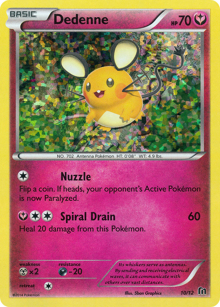 Dedenne - McDonald's Collection 2016 - #10 - Pokemon TCG card