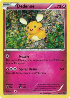 Dedenne - McDonald's Collection 2016 - #10 - Pokemon TCG card