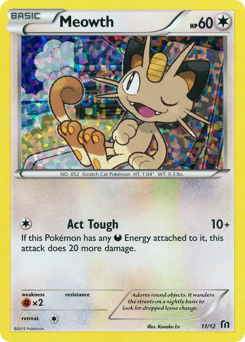 Meowth - McDonald's Collection 2016 - #11 - Pokemon TCG card