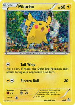 Pikachu - McDonald's Collection 2016 - #6 - Pokemon TCG card