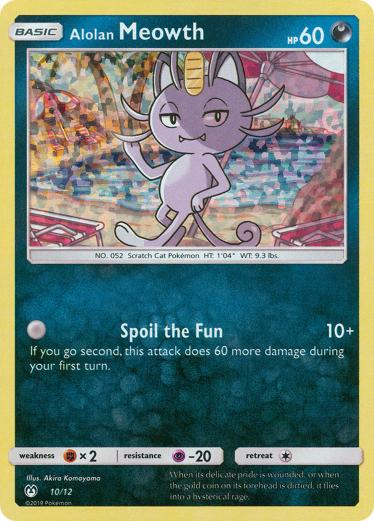 Alolan Meowth - McDonald's Collection 2019 - #10 - Pokemon TCG card