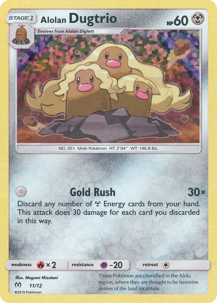 Alolan Dugtrio - McDonald's Collection 2019 - #11 - Pokemon TCG card