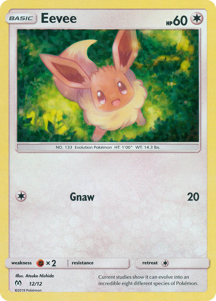 Eevee - McDonald's Collection 2019 - #12 - Pokemon TCG card