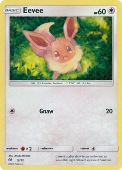 Eevee #12 Eevee - McDonald's Collection 2019 - #12 - Pokemon TCG card