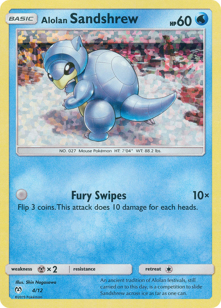Alolan Sandshrew - McDonald's Collection 2019 - #4 - Pokemon TCG card