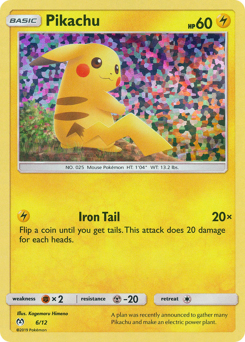 Pikachu #6 Pikachu - McDonald's Collection 2019 - #6 - Pokemon TCG card