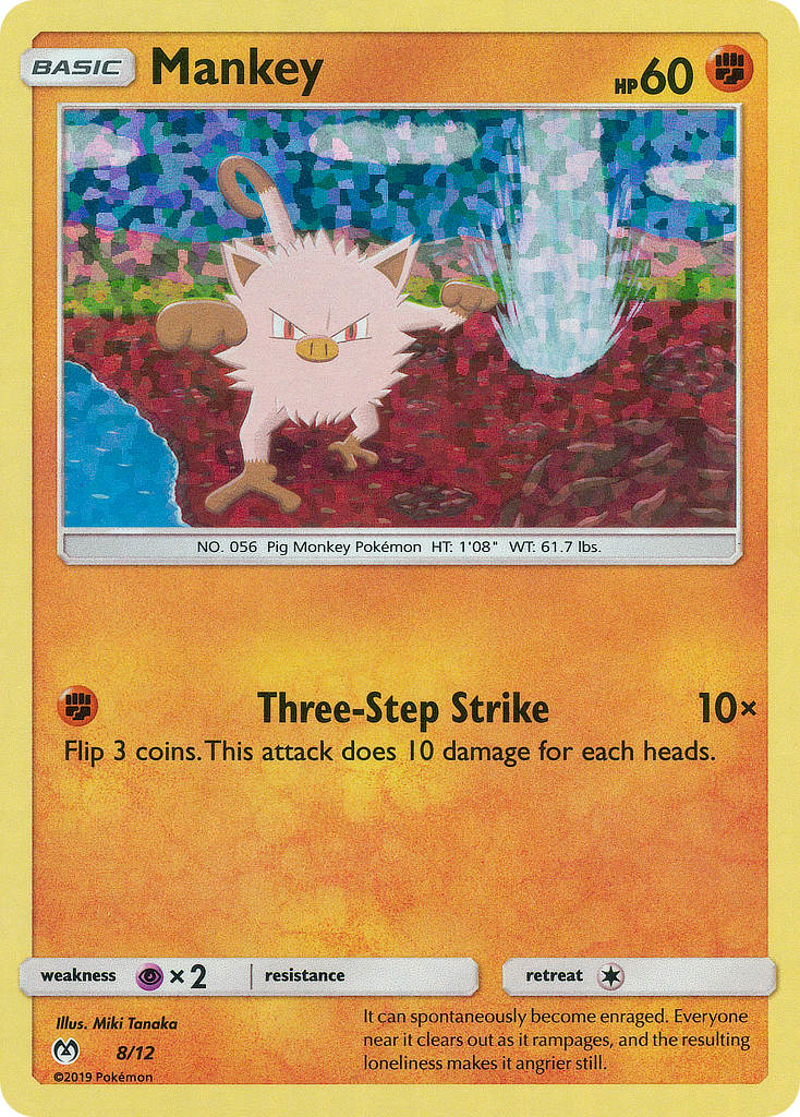Mankey - McDonald's Collection 2019 - #8 - Pokemon TCG card