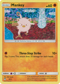 Mankey - McDonald's Collection 2019 - #8 - Pokemon TCG card