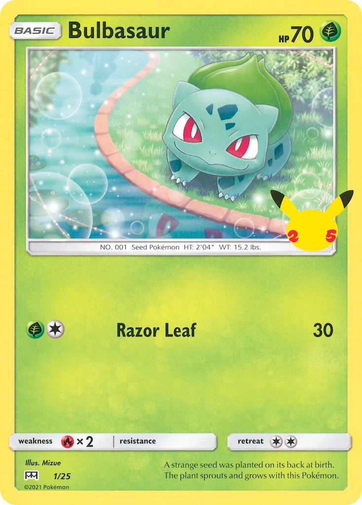 Bulbasaur - McDonald's Collection 2021 - #1 - Pokemon TCG card