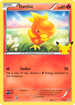 Torchic #11 Torchic - McDonald's Collection 2021 - #11 - Pokemon TCG card