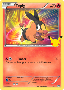 Tepig - McDonald's Collection 2021 - #13 - Pokemon TCG card