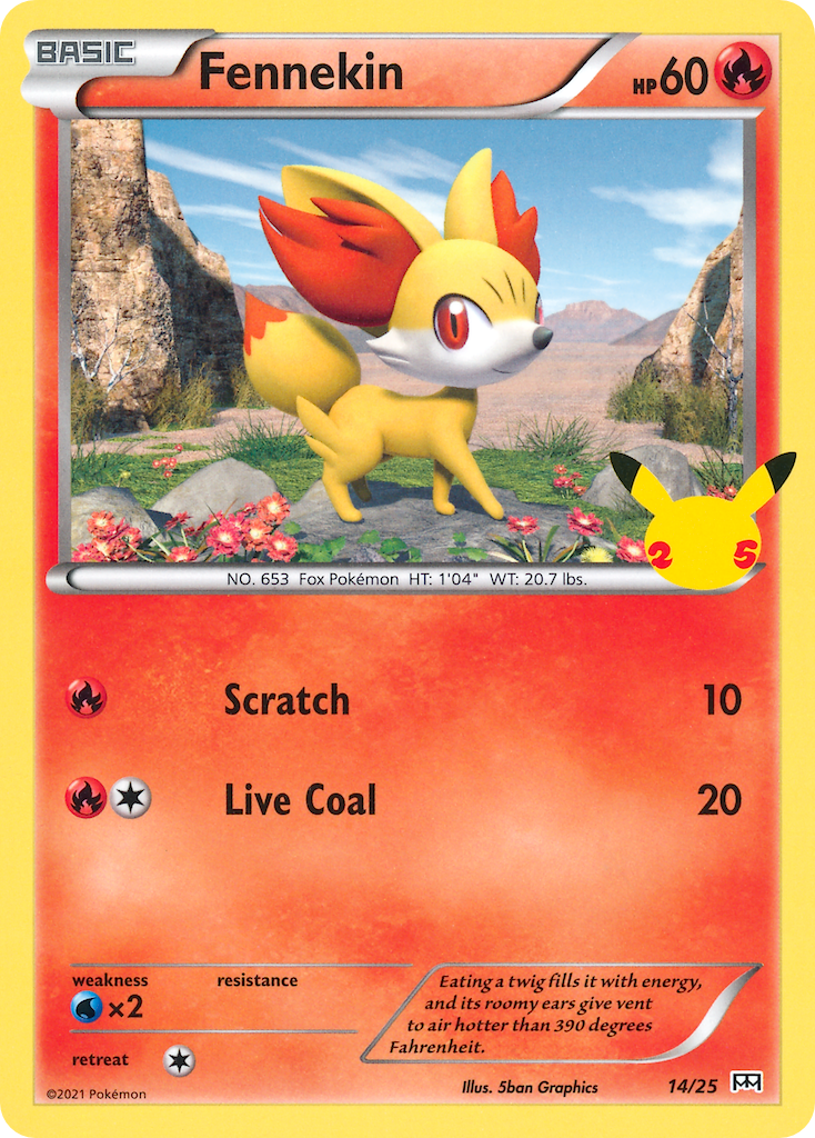 Fennekin - McDonald's Collection 2021 - #14 - Pokemon TCG card