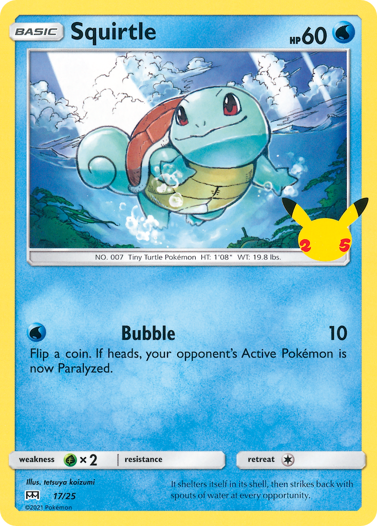 Squirtle - McDonald's Collection 2021 - #17 - Pokemon TCG card
