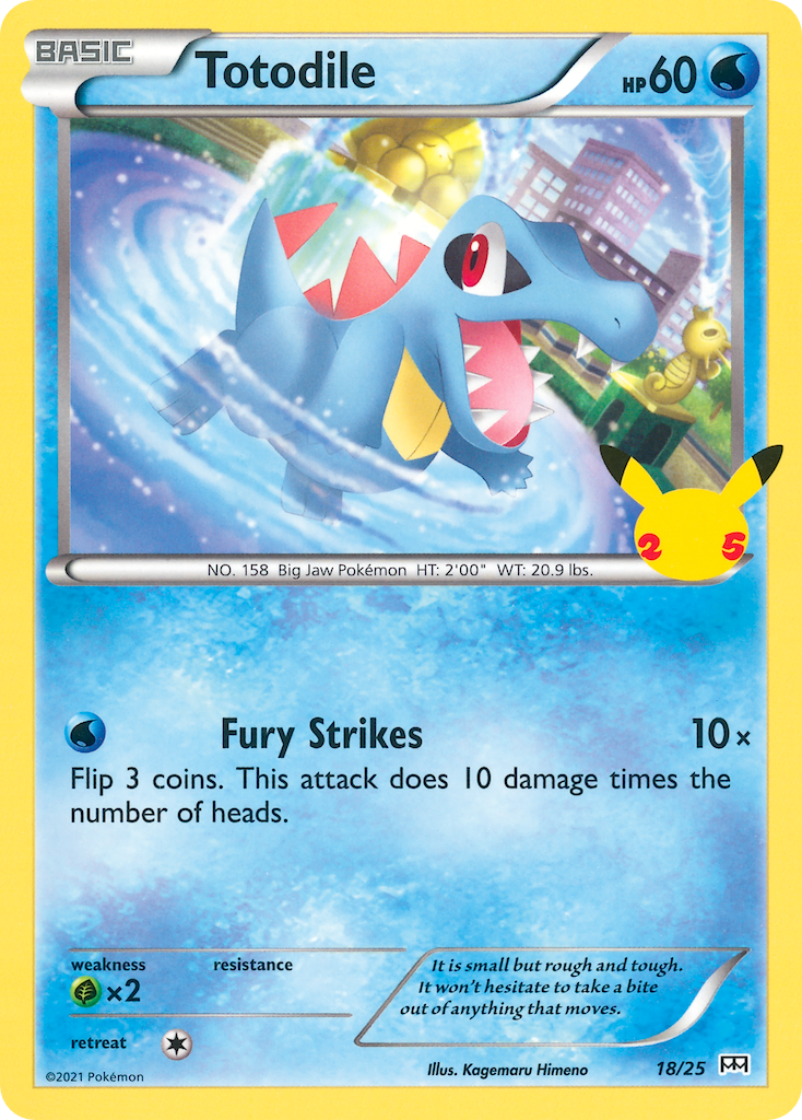 Totodile - McDonald's Collection 2021 - #18 - Pokemon TCG card