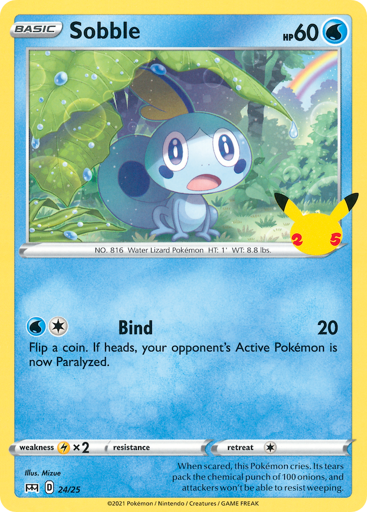 Sobble - McDonald's Collection 2021 - #24 - Pokemon TCG card