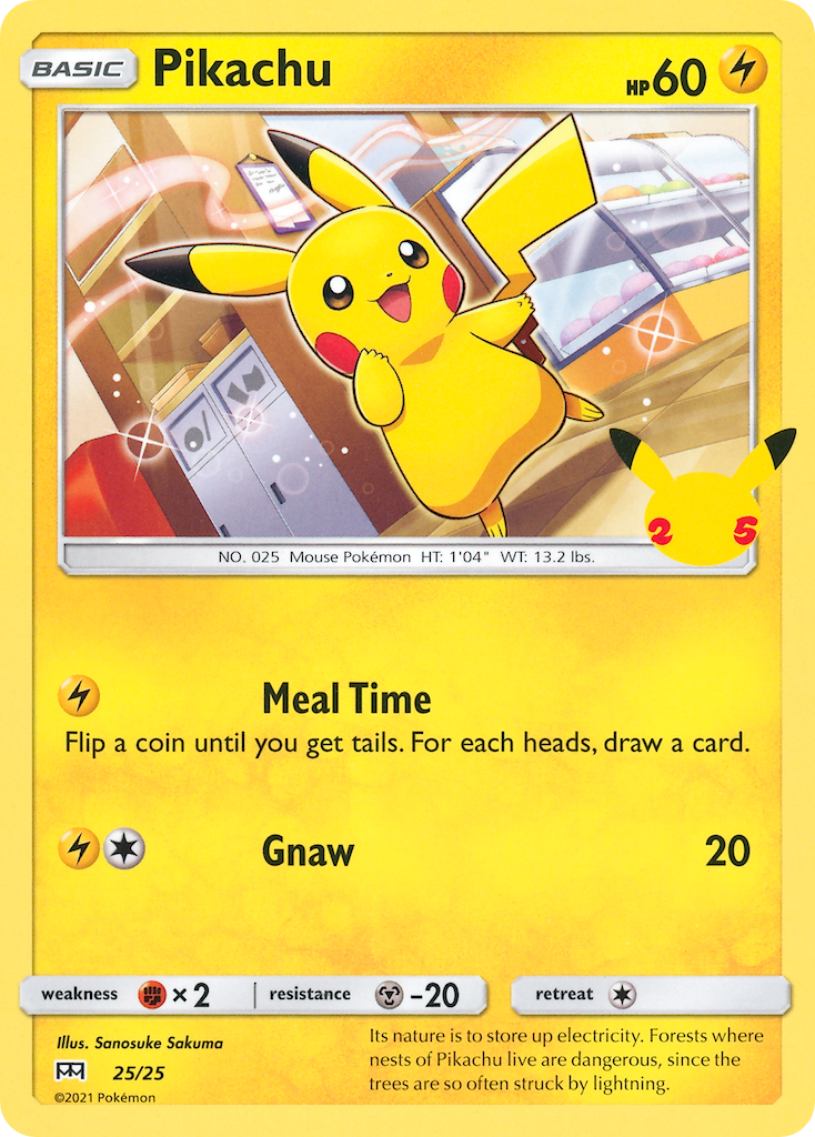Pikachu - McDonald's Collection 2021 - #25 - Pokemon TCG card
