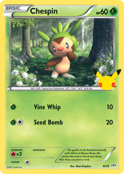 Chespin - McDonald's Collection 2021 - #6 - Pokemon TCG card