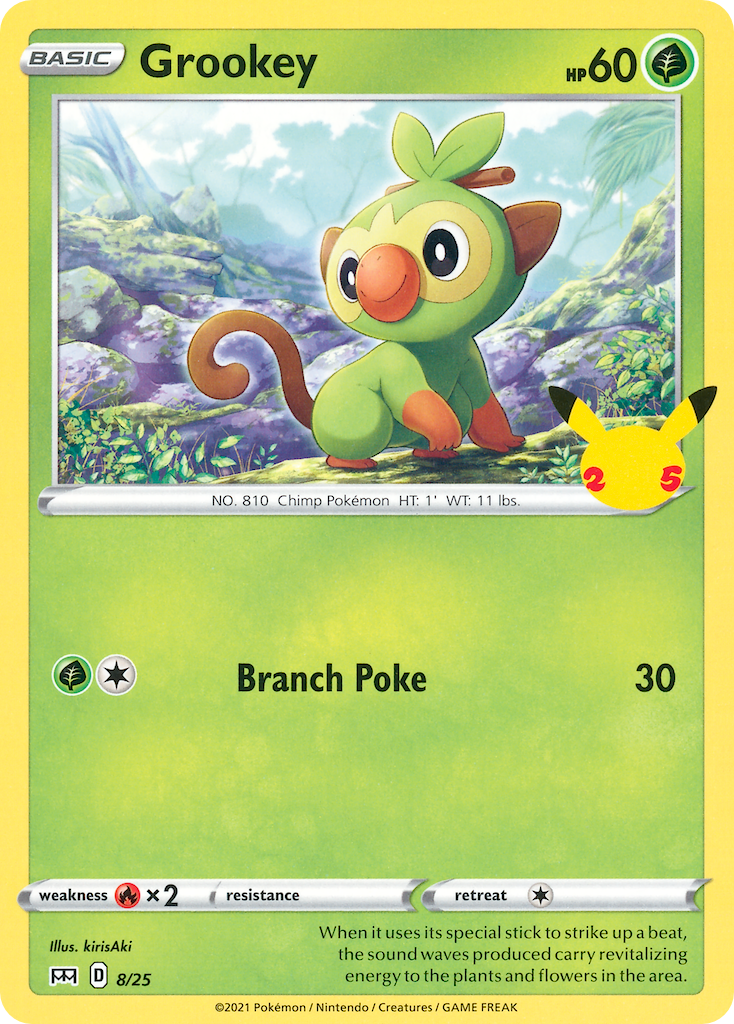 Grookey - McDonald's Collection 2021 - #8 - Pokemon TCG card
