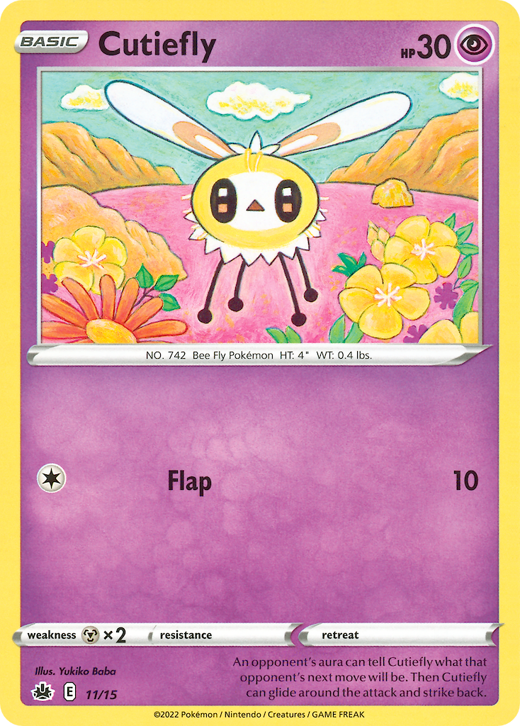 Cutiefly - McDonald's Collection 2022 - #11 - Pokemon TCG card