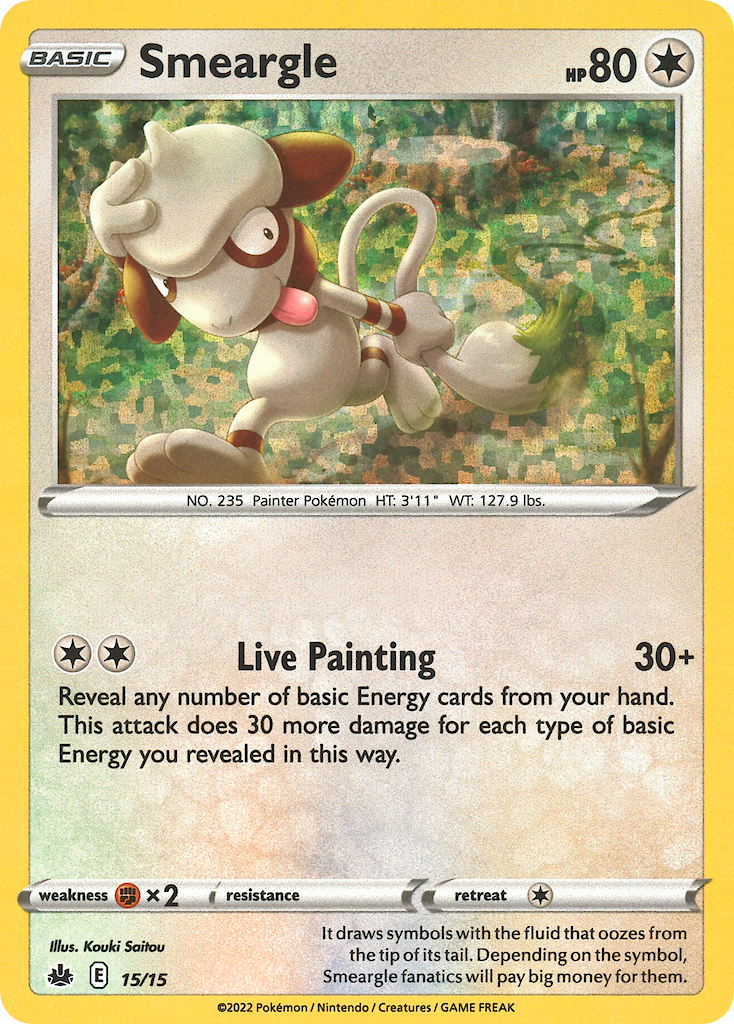 Smeargle - McDonald's Collection 2022 - #15 - Pokemon TCG card