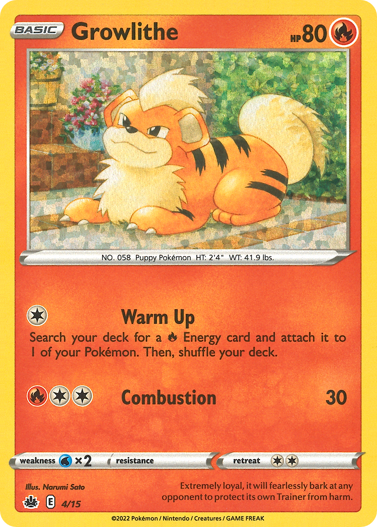 Growlithe - McDonald's Collection 2022 - #4 - Pokemon TCG card