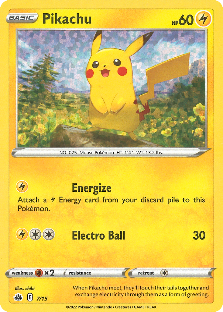 Pikachu - McDonald's Collection 2022 - #7 - Pokemon TCG card
