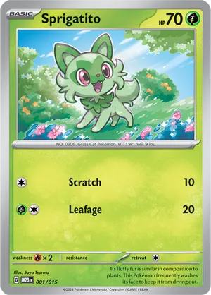 Sprigatito #1 Sprigatito - McDonald's Collection 2023 - #1 - Pokemon TCG card