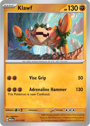 Klawf - McDonald's Collection 2023 - #11 - Pokemon TCG card