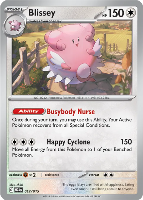 Blissey - McDonald's Collection 2023 - #12 - Pokemon TCG card