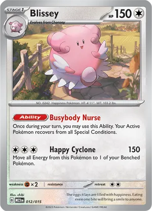 Blissey - McDonald's Collection 2023 - #12 - Pokemon TCG card