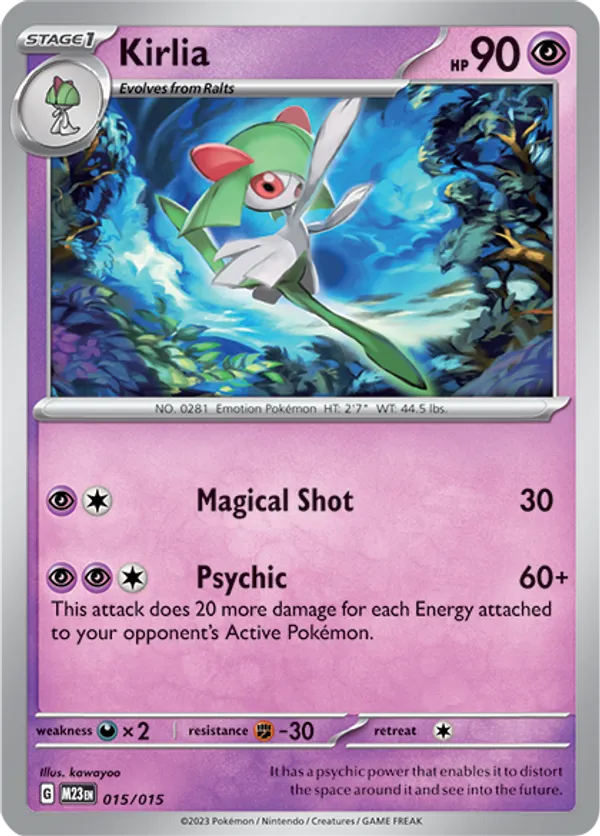 Kirlia - McDonald's Collection 2023 - #15 - Pokemon TCG card