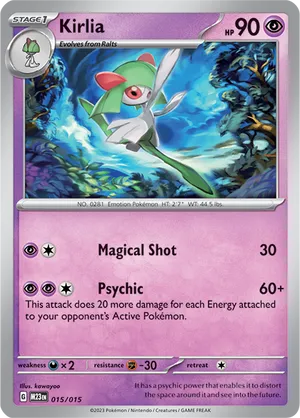 Kirlia #15 Kirlia - McDonald's Collection 2023 - #15 - Pokemon TCG card