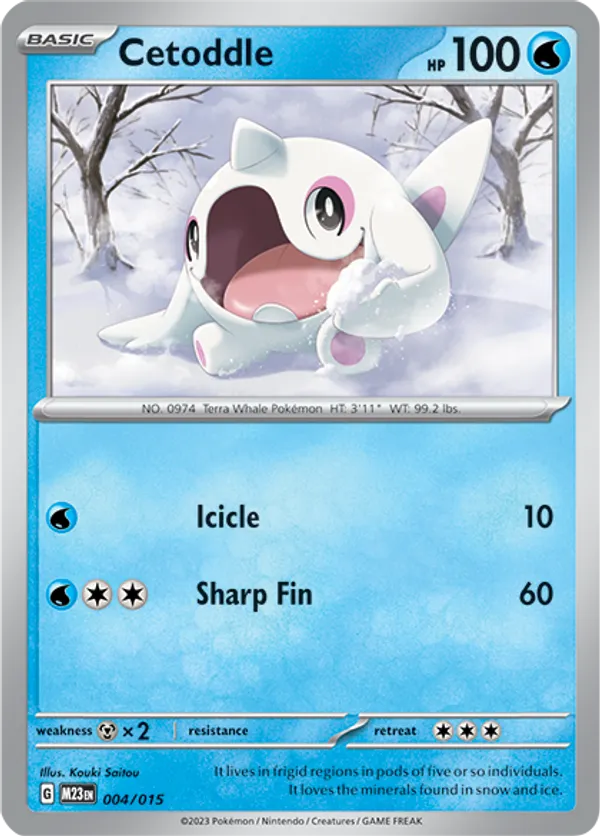 Cetoddle - McDonald's Collection 2023 - #4 - Pokemon TCG card