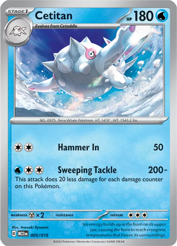Cetitan - McDonald's Collection 2023 - #5 - Pokemon TCG card