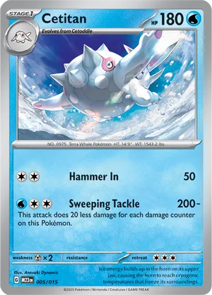 Cetitan - McDonald's Collection 2023 - #5 - Pokemon TCG card
