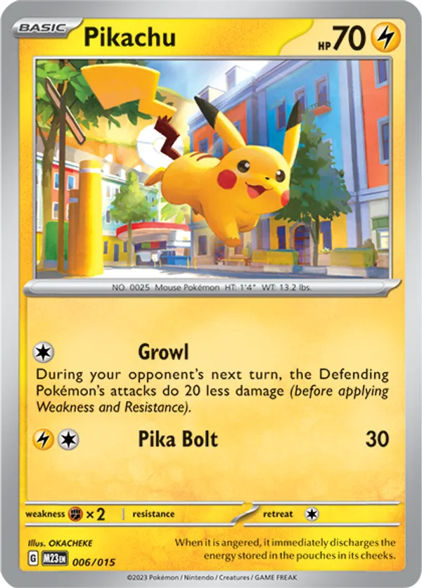 Pikachu - McDonald's Collection 2023 - #6 - Pokemon TCG card