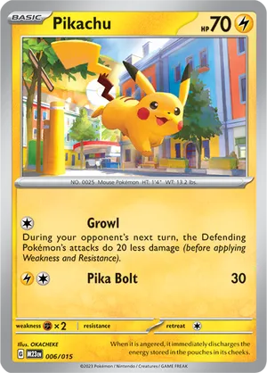 Pikachu #6 Pikachu - McDonald's Collection 2023 - #6 - Pokemon TCG card
