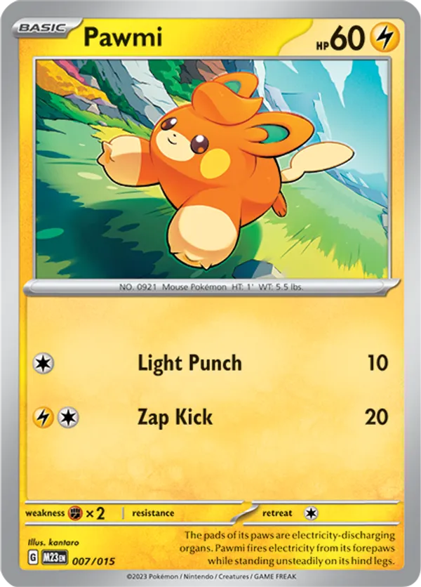 Pawmi - McDonald's Collection 2023 - #7 - Pokemon TCG card