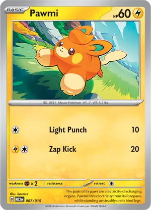 Pawmi - McDonald's Collection 2023 - #7 - Pokemon TCG card