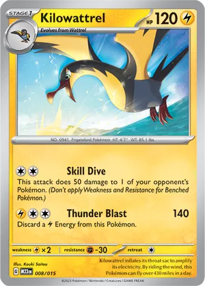 Kilowattrel - McDonald's Collection 2023 - #8 - Pokemon TCG card