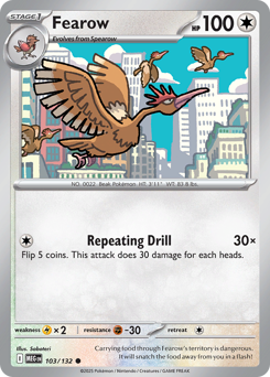 Fearow - Mega Evolution - #103 - Pokemon TCG card