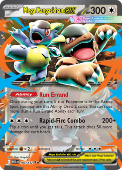 Mega Kangaskhan ex #104 Mega Kangaskhan ex - Mega Evolution - #104 - Pokemon TCG card