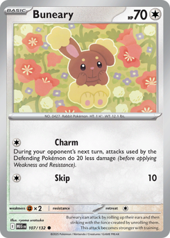 Buneary #107 Buneary - Mega Evolution - #107 - Pokemon TCG card