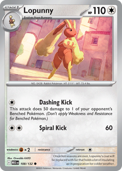 Lopunny #108 Lopunny - Mega Evolution - #108 - Pokemon TCG card