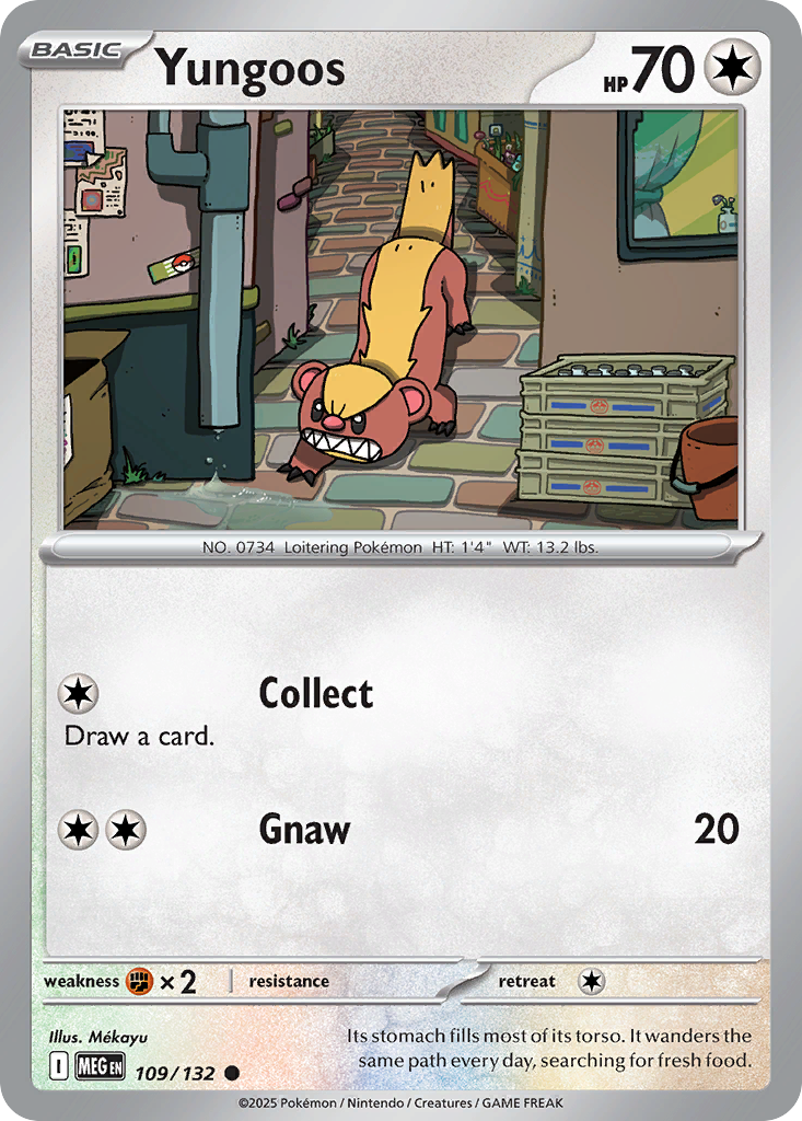 Yungoos - Mega Evolution - #109 - Pokemon TCG card